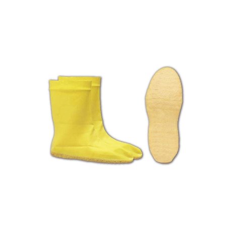 DUNLOP 12 Latex Hazmat Booties, L 97591-L